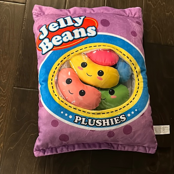Jelly Beans Toys Jelly Beans Plushies Zip Pillow 5 Removable Jelly